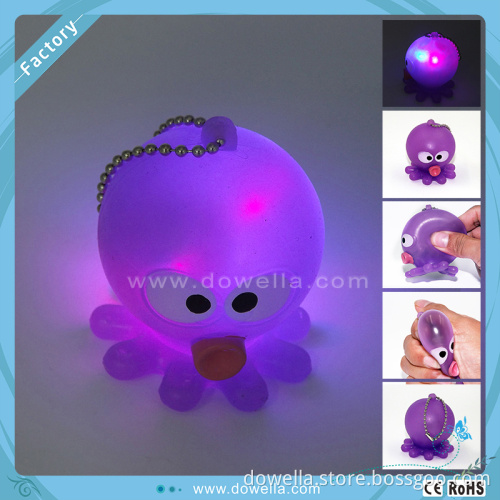 Festival funny soft TPR squeeze octopus figure toy
